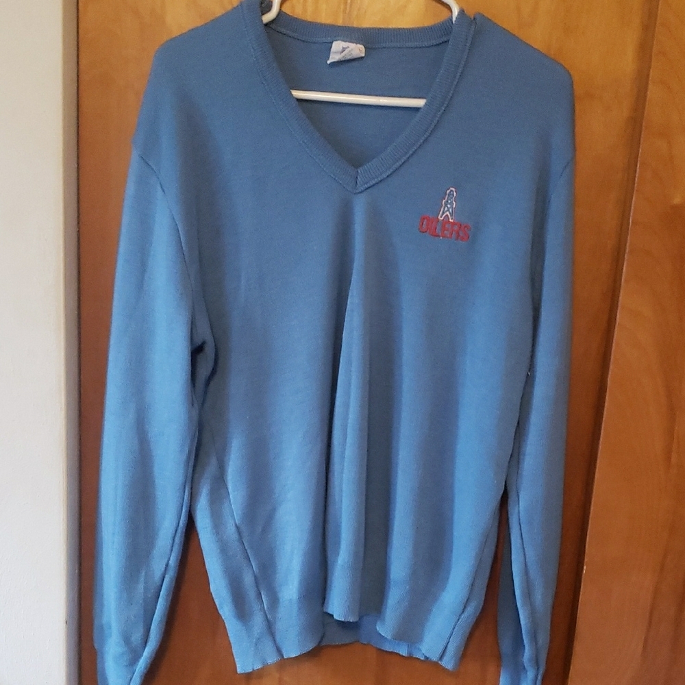 Blue V-Neck Sweater